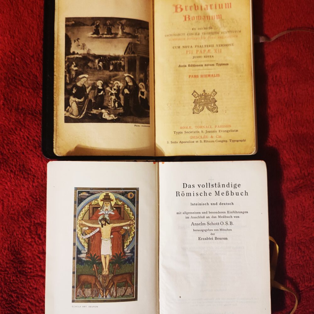 Breviarium Romanum (pars hiemalis) [1952] + Missale Romanum (Mszał Rzymski dla wiernych po niemiecku) [1937]
