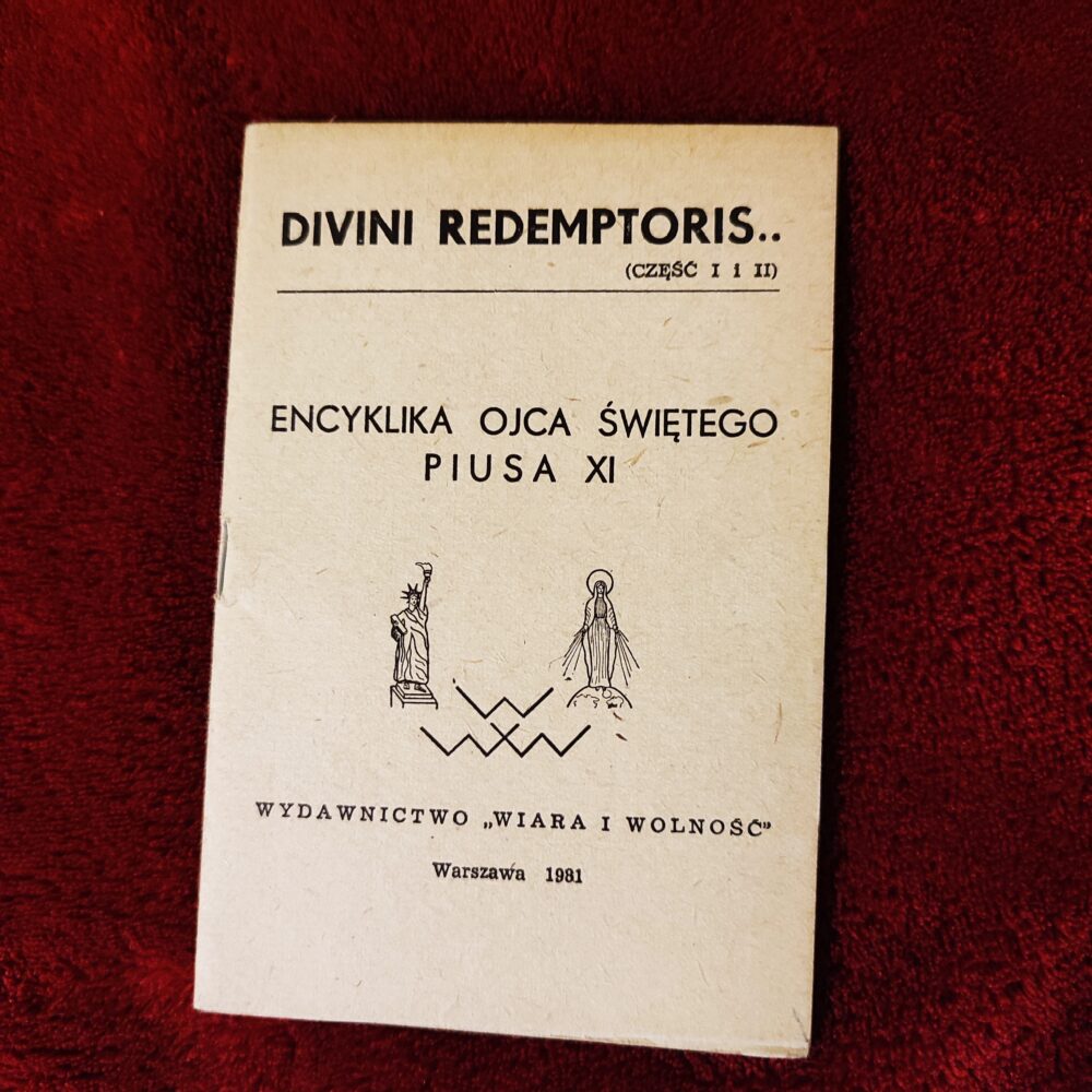 Encyklika Ojca Świętego Piusa XI Divini Redemptoris o bezbożnym komuniźmie [1981]