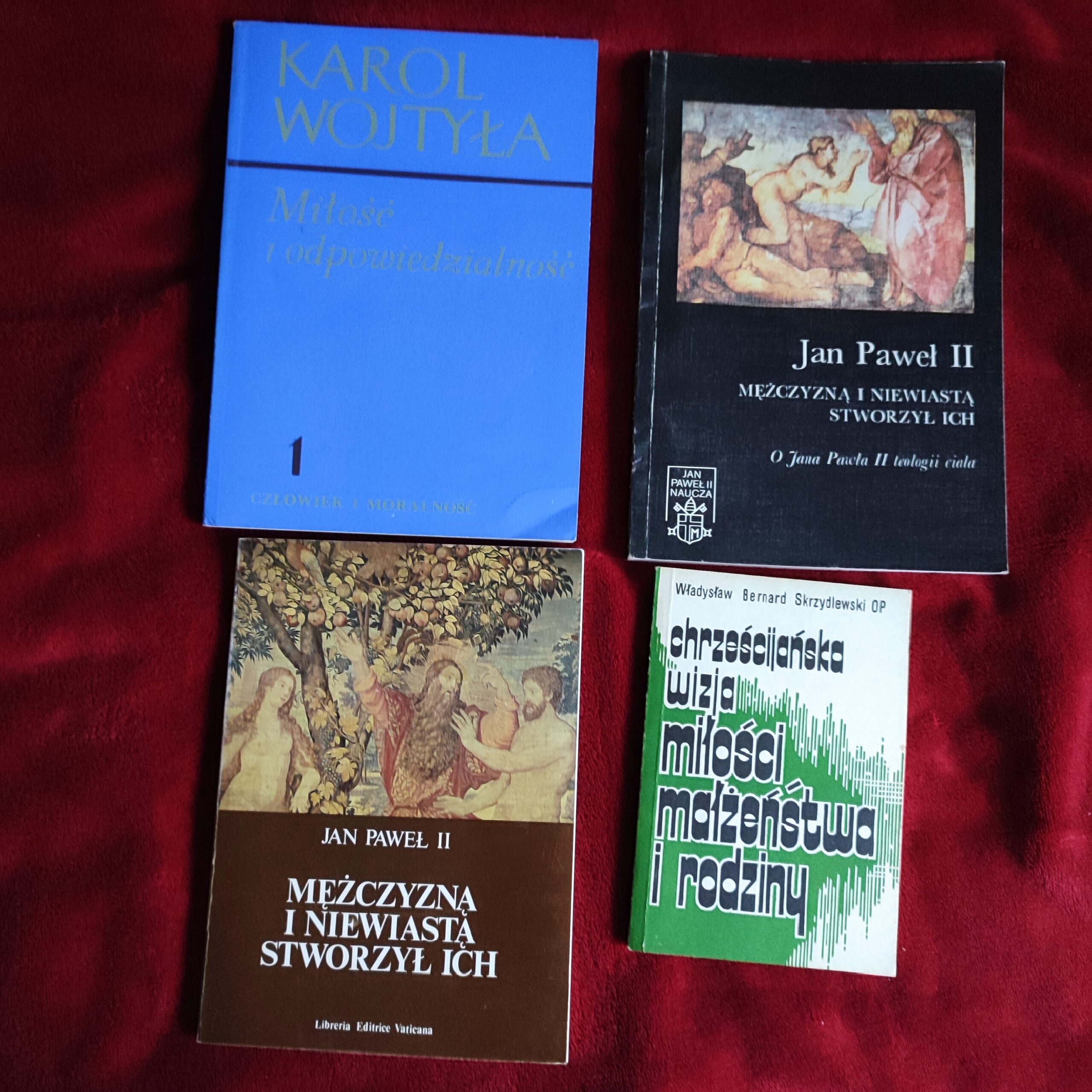 Zestaw książek o katolickim małżeństwie, rodzinie oraz o teologii ciała
