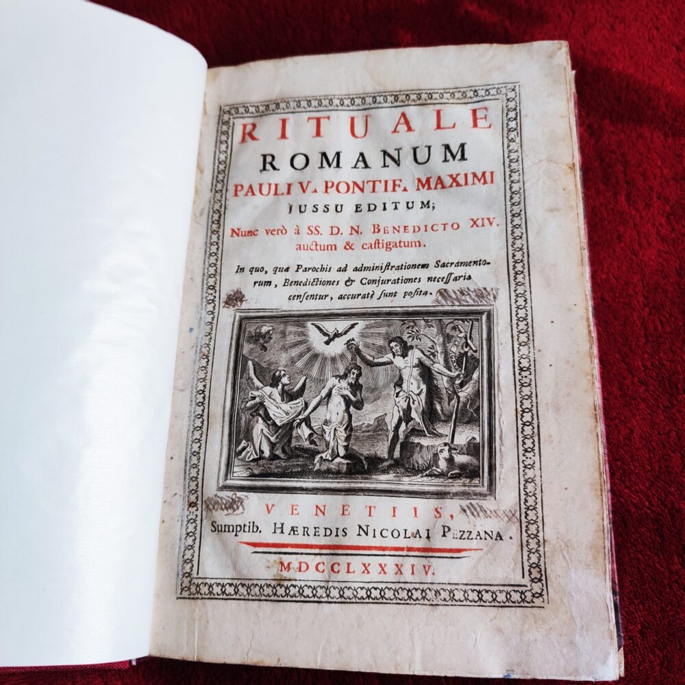Rituale Romanum ("Rytuał Rzymski") [1784] [STARODRUK]