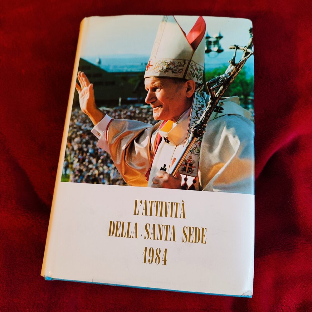 Segreteria di Stato Vaticano, "L'attività della Santa Sede nel 1984. Pubblicazione non ufficiale" [1985]