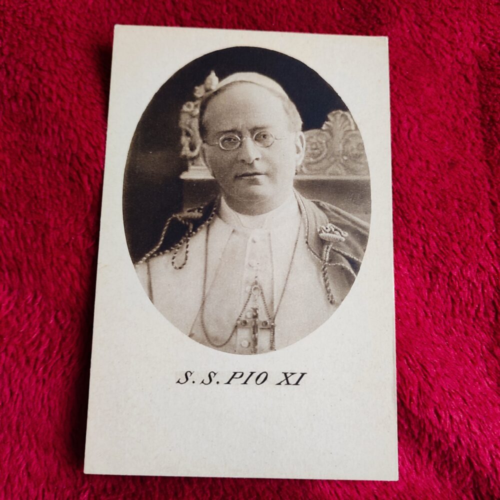 Pocztówka z Papieżem Piusem XI