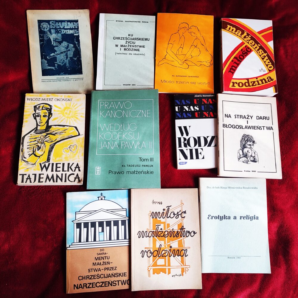 Zestaw książek o miłości, rodzinie i małżeństwie katolickim