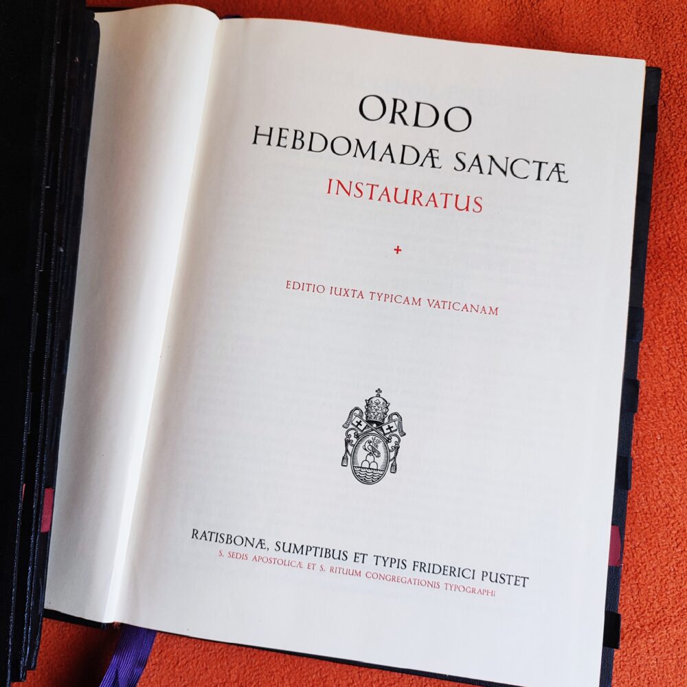 Ordo Hebdomadae Sanctae Instauratus (Pustet) [1956]