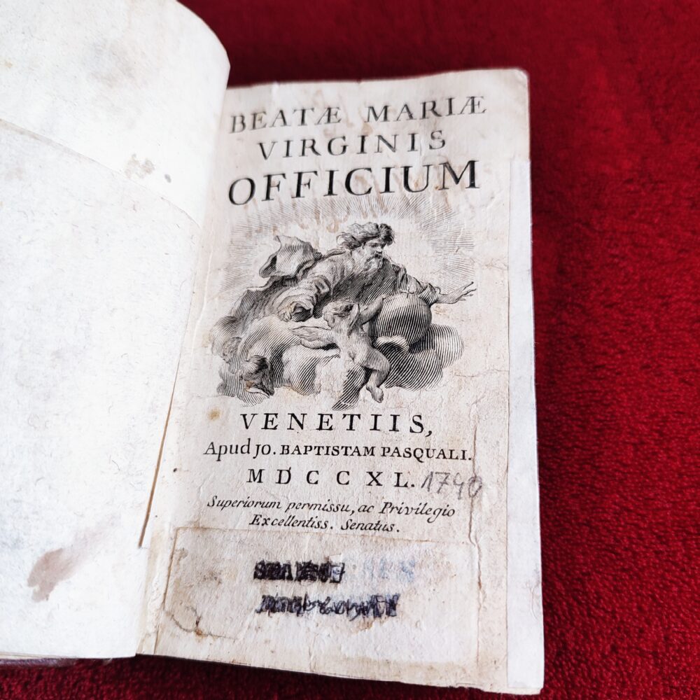 Officia et preces (modlitewnik katolicki) [1740] [STARODRUK]