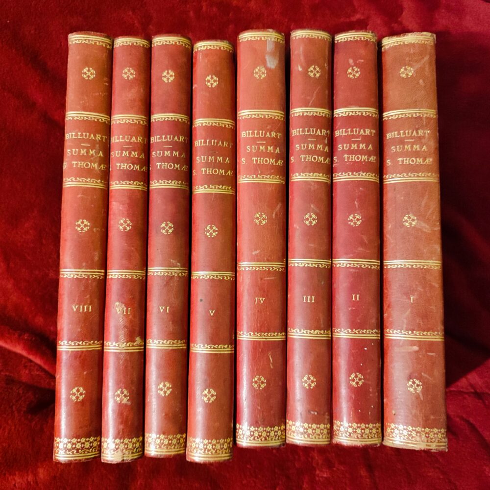 Charles‑René Billuart, "Summa Sancti Thomae hodiernis academiarum moribus accommodata" (8 t.) [1876]