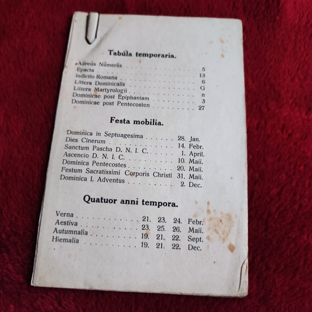 Promptuarium rubricarum (streszczenie rubryk) [1923]