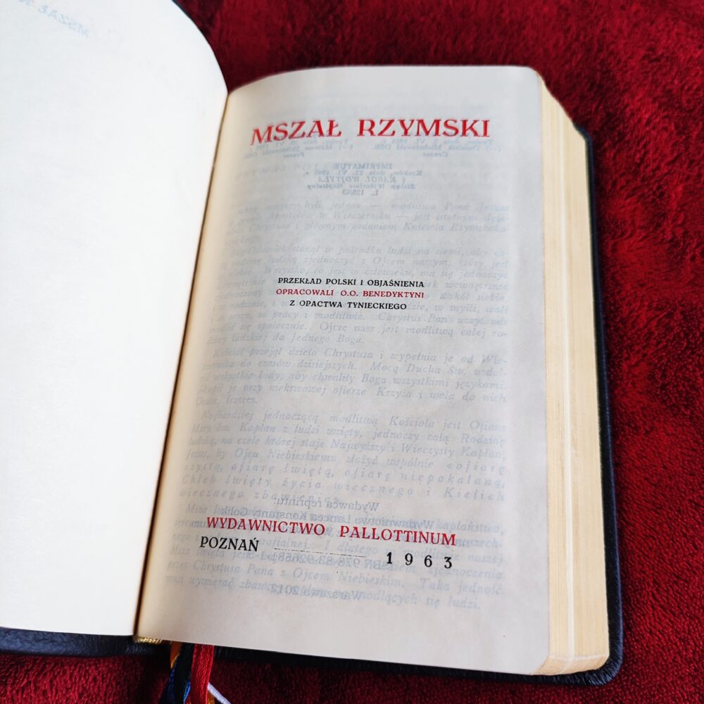 Mszał Rzymski (oprac. benedyktyni tynieccy) [1963/2012]