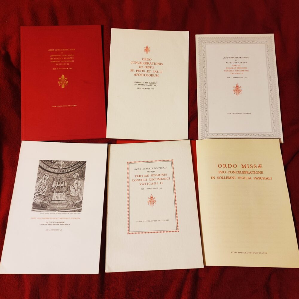 Papieskie i soborowe księgi liturgiczne (zestaw 6 ksiąg) [1964-1967]