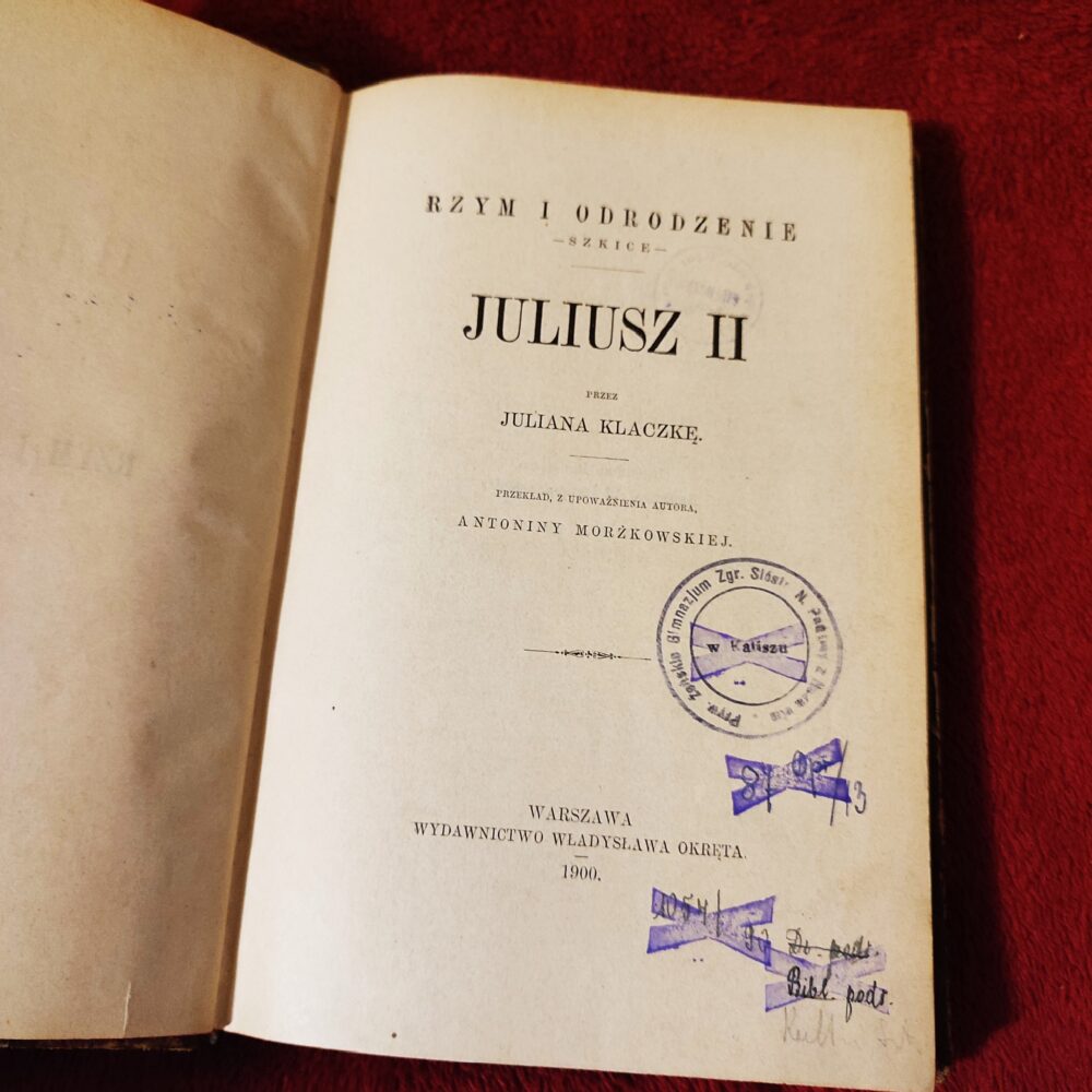 Julian Klaczka, "Juliusz II" [1900]