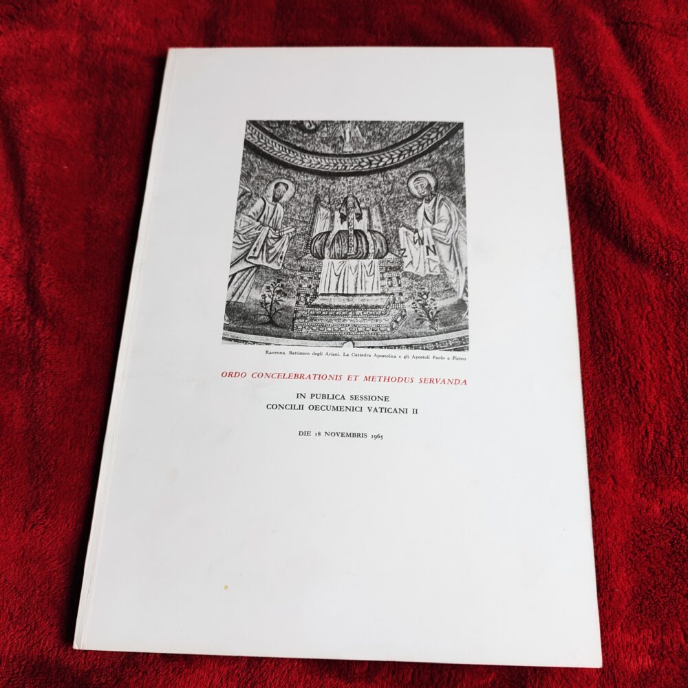 Ordo concelebrationis et methodus servanda in publica sessione Concilii Oecumenici Vaticani II die 18 novembris 1965