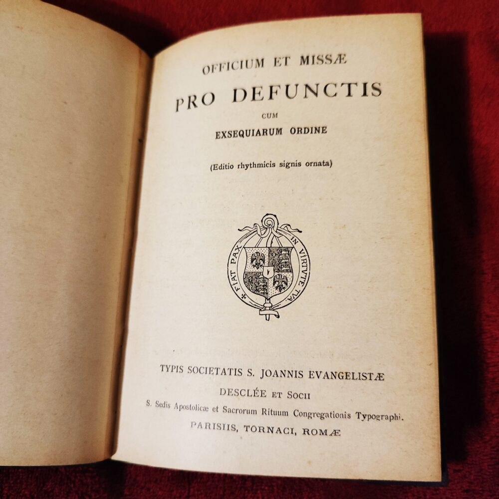Officium et Missae pro defunctis cum exsequiarum ordine [1929]