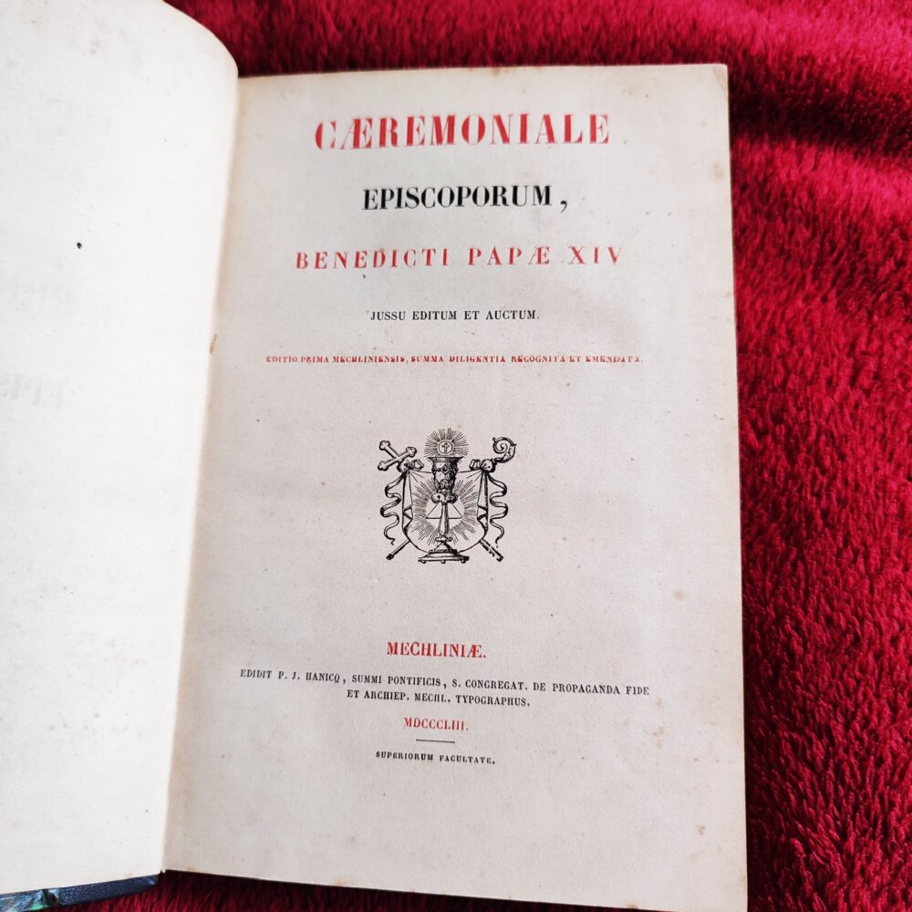 Caeremoniale Episcoporum [1853]
