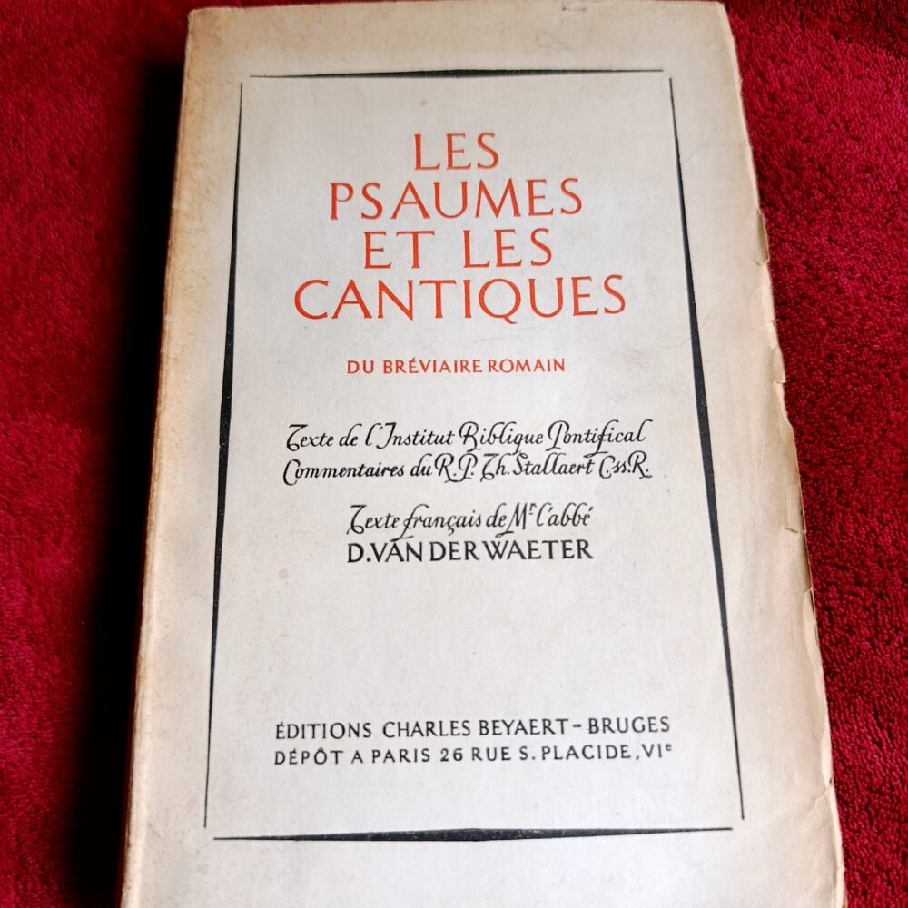 Les Psaumes et les Cantiques du Bréviaire Romain ["Psalmy i Kantyki Brewiarza Rzymskiego"] [1946]
