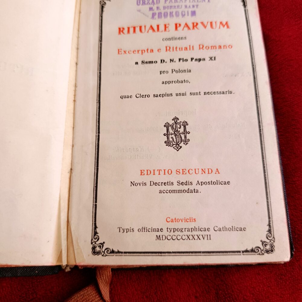 Rituale parvum (...) pro Polonia [1937] (2)