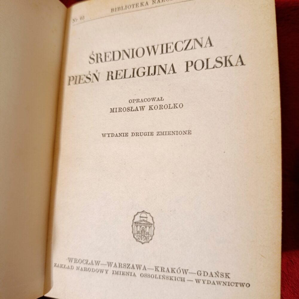 Mirosław Korolko, "Średniowieczna pieśń religijna polska" [1980]