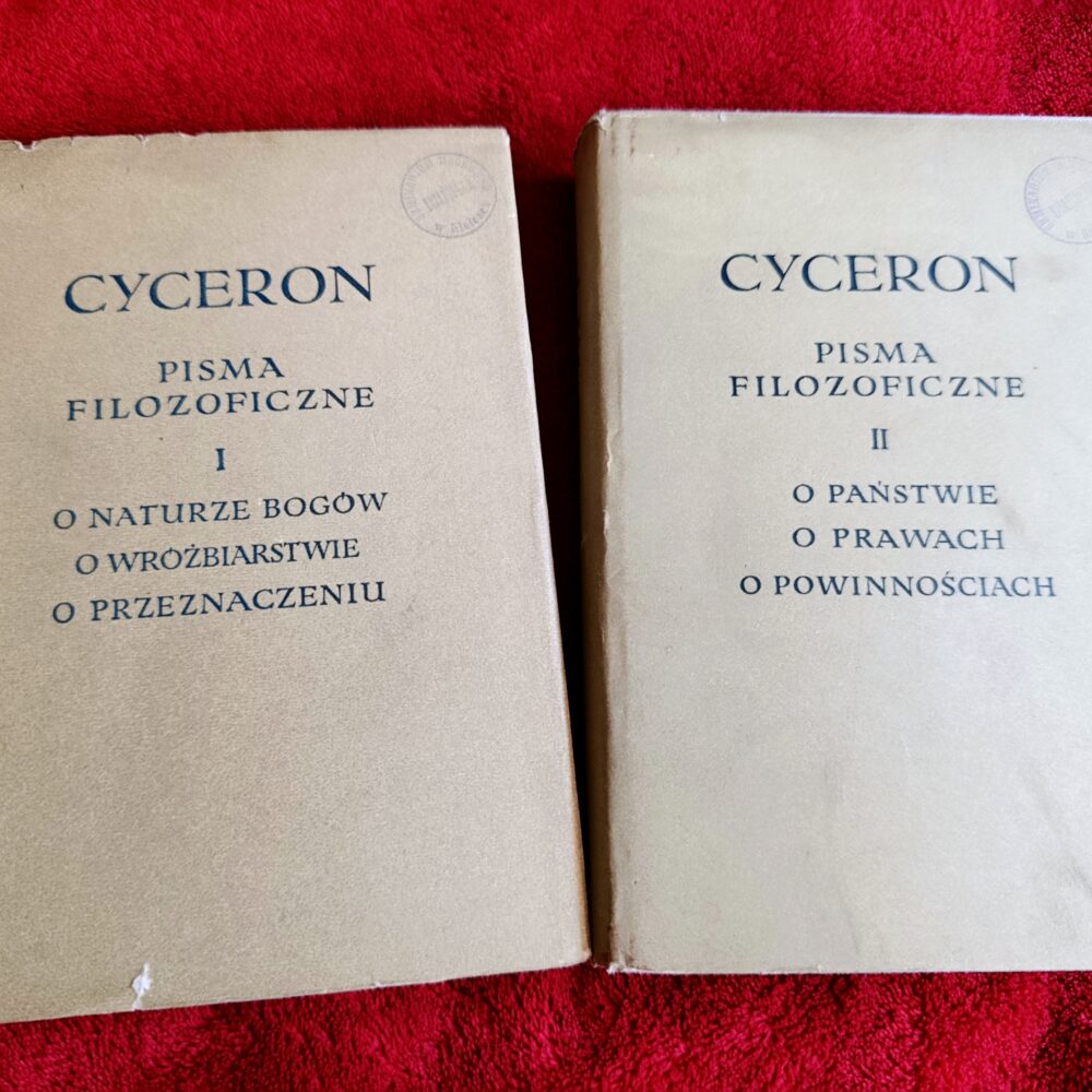 Cyceron, "Pisma filozoficzne" (t. 1-2) [1960]