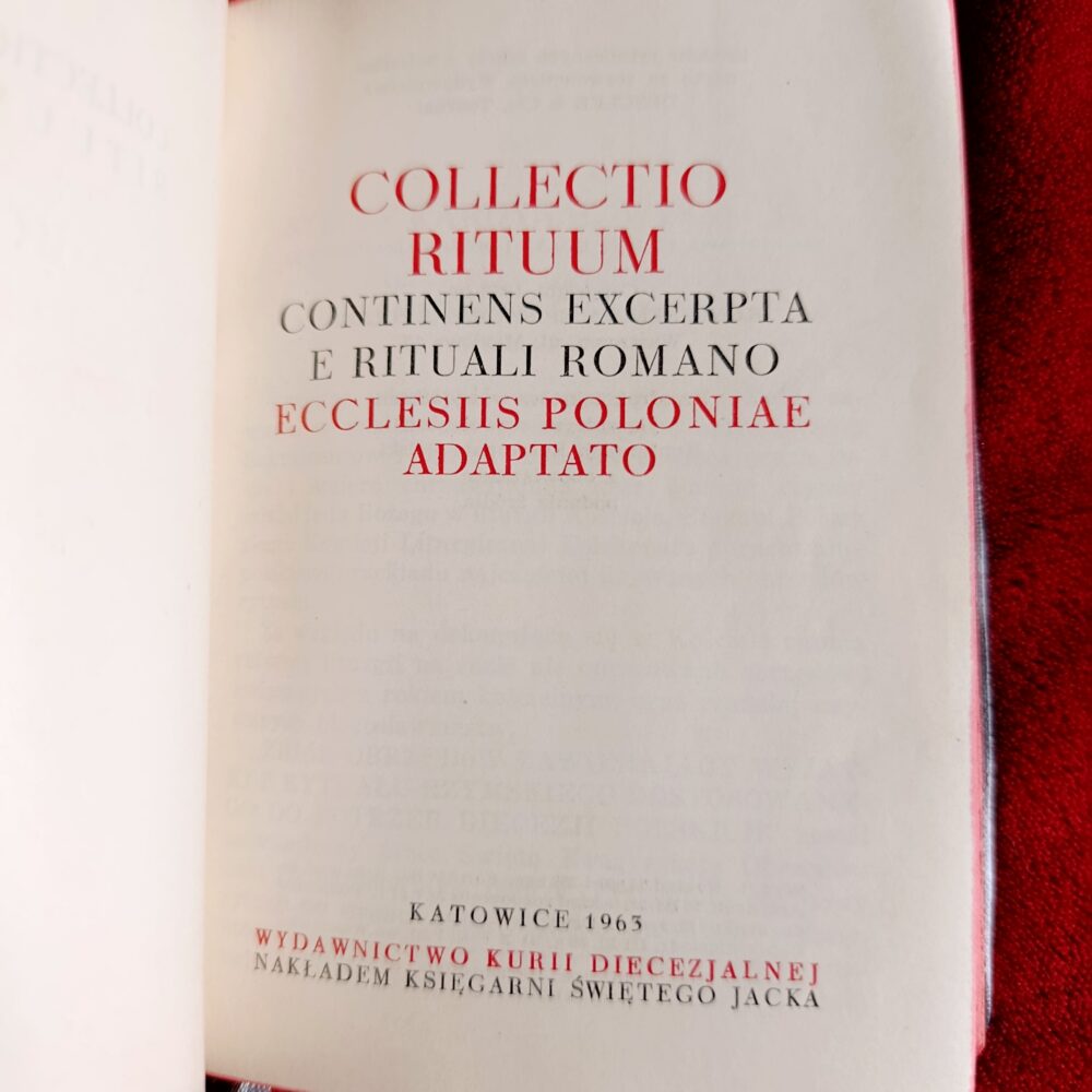 Collectio Rituum continens excerpta e Rituali Romano Ecclesiis Poloniae adaptato [1963] (3)