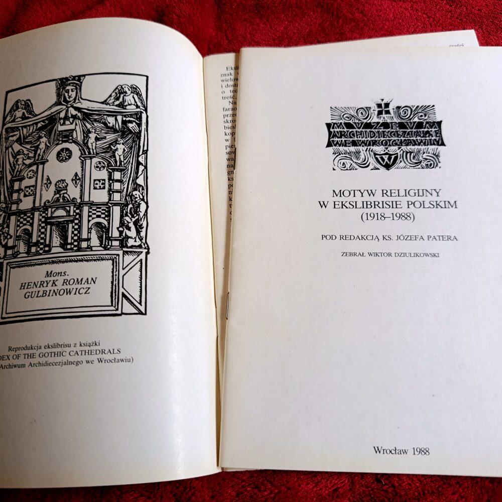 Ks. Józef Pater, Wiktor Dziulikowski, "Motyw religijny w ekslibrisie polskim (1918-1988) [1988]