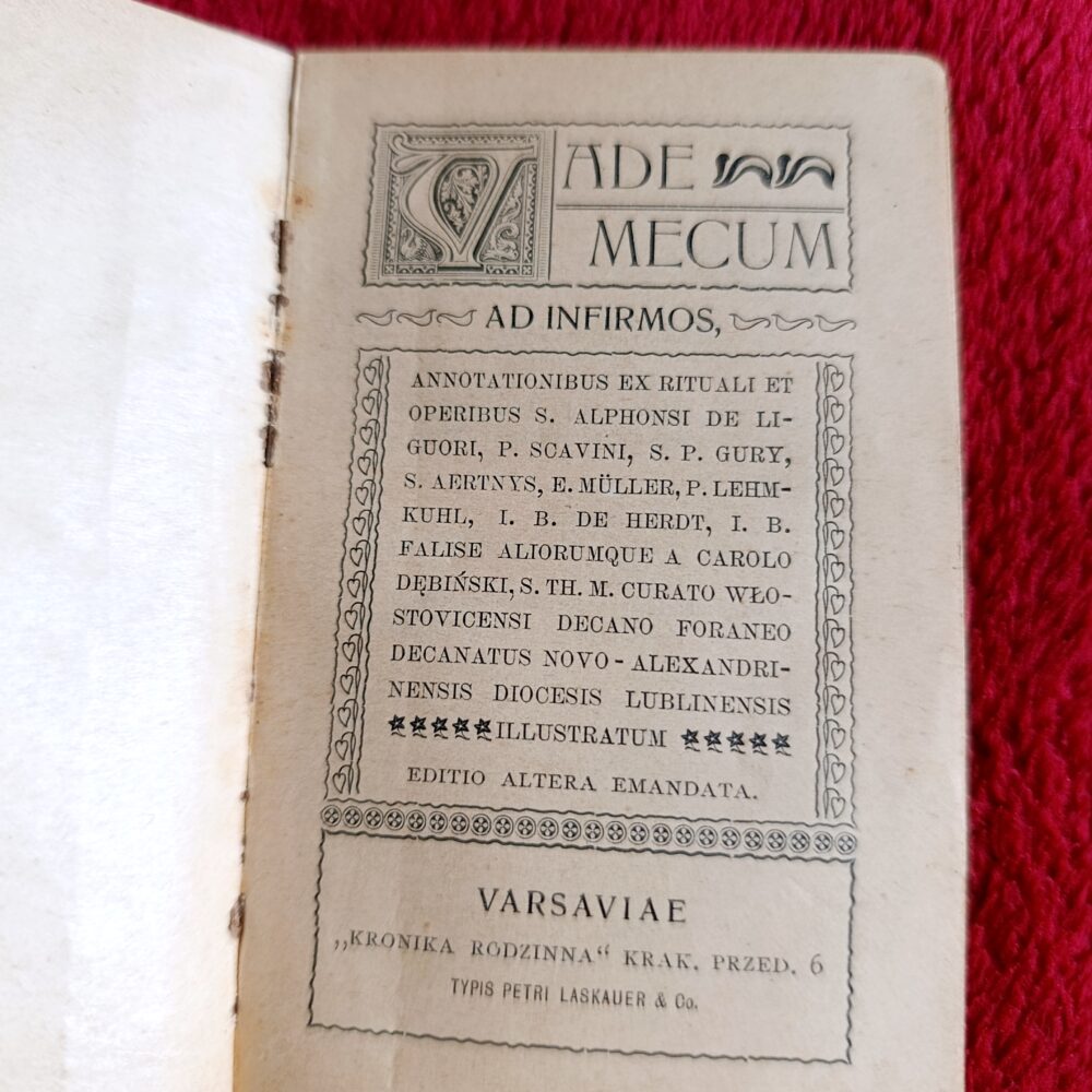 Vade mecum ad infirmos [1902]