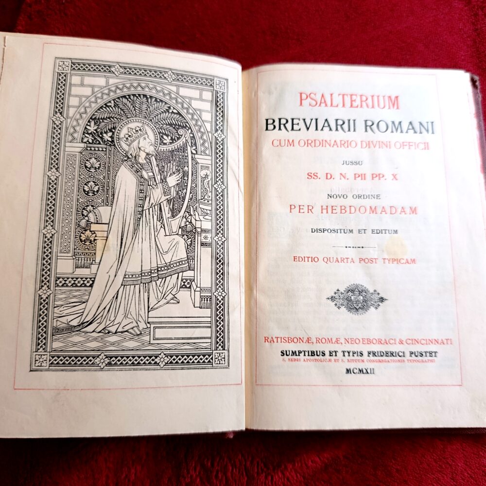 Psalterium Breviarii Romani cum ordinario Divinii Officii jussu SS. D. N. Pii PP. X novo ordine per hebdomadam dispositum et editum [1912] (2)