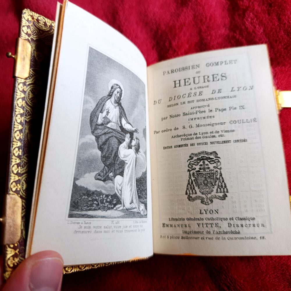 Paroissien complet ou Heures à l'usage du diocèse de Lyon selon le rit romano-lyonnais [1893]