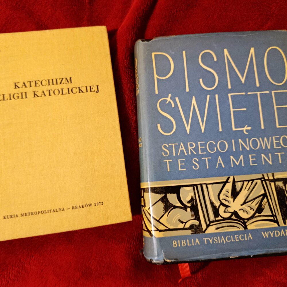 Pismo Święte Starego i Nowego Testamentu [1971] + Katechizm Religii Katolickiej [1972]