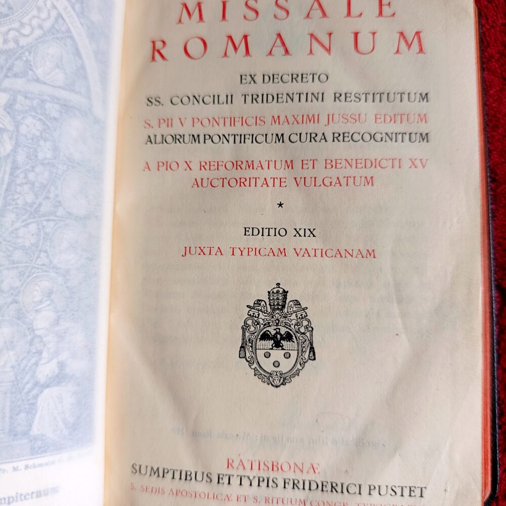 Missale Romanum (...) S. Pii V Pontificis Maximi (...) a Pio X reformatum et Ssmi D. N. Benedicti XV auctoritate vulgatum [1936] (2)