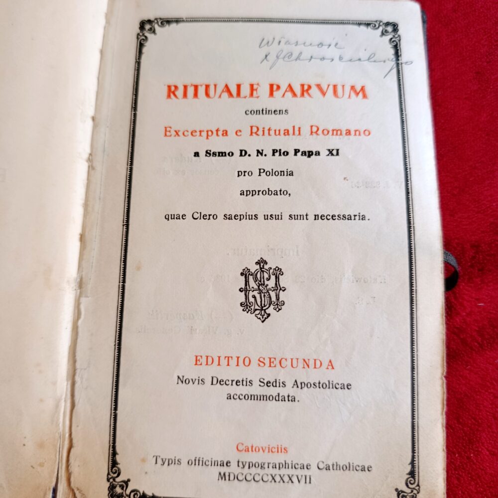 Rituale parvum (...) pro Polonia [1937] (3)