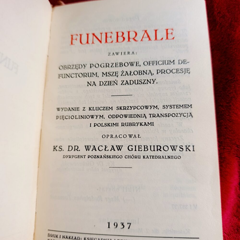 Ks. Dr. Wacław Gieburowski, "Funebrale" [1937] (3)
