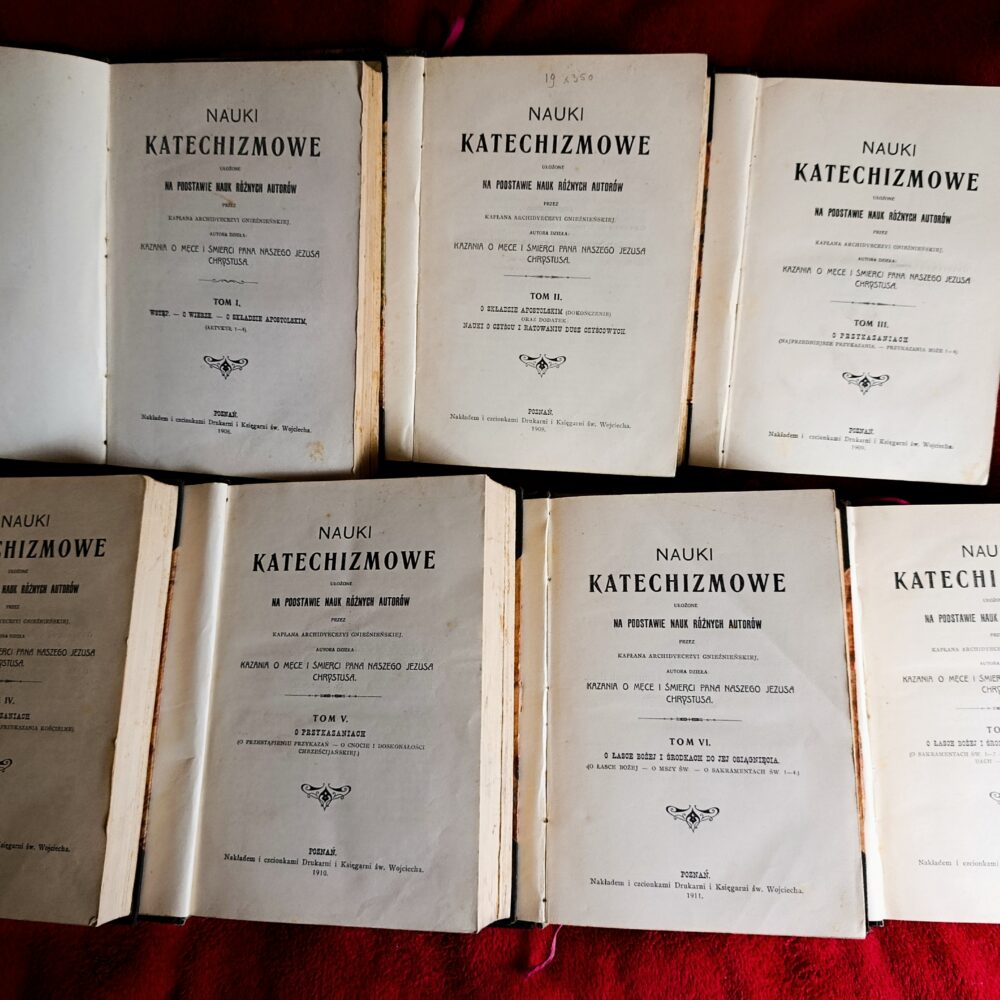 Ks. Wojciech S. Andersz "Nauki katechizmowe ułożone na podstawie nauk różnych autorów" (7 t.) [1908-1912]
