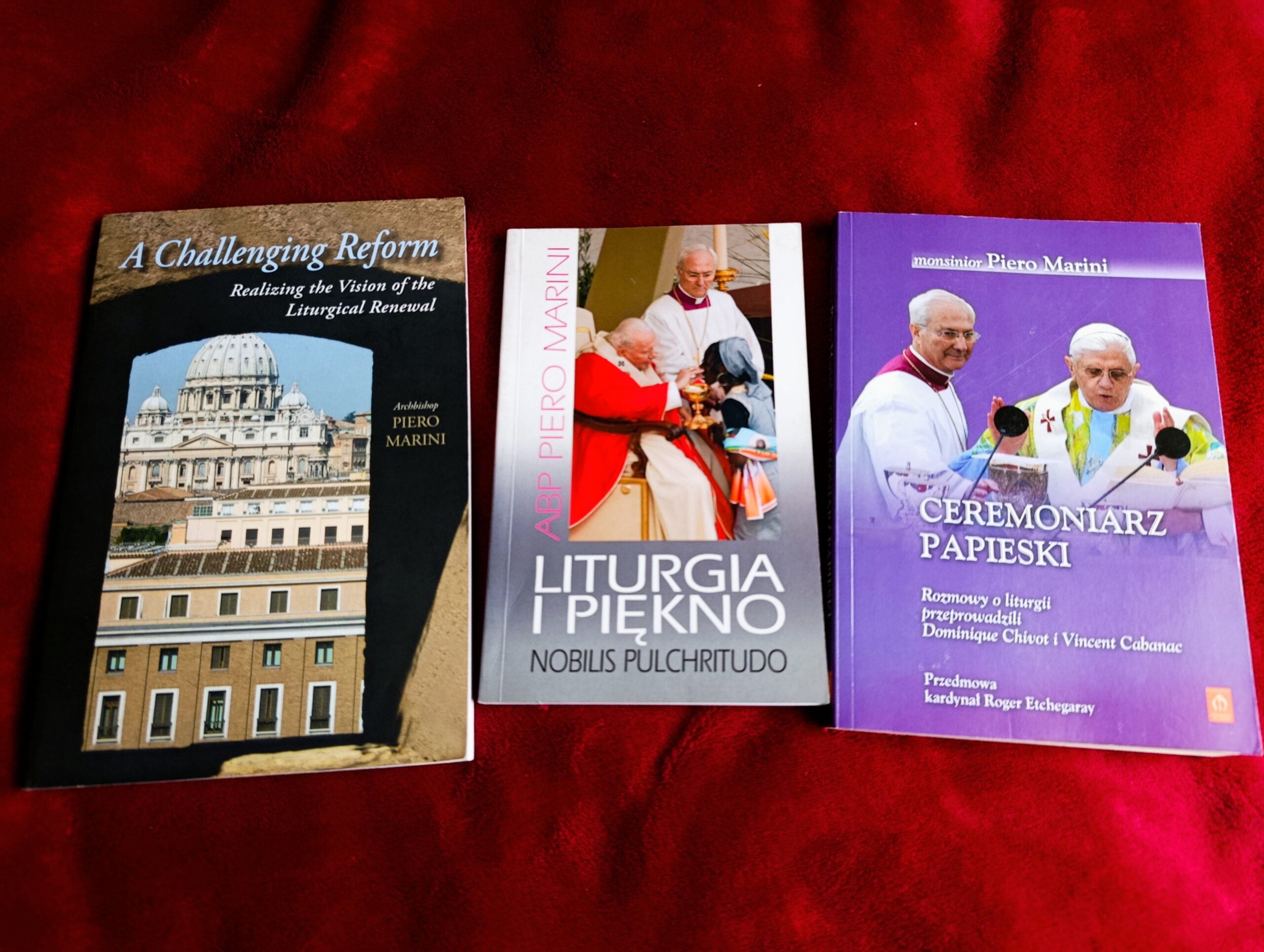 Zestaw publikacji abp Piero Mariniego