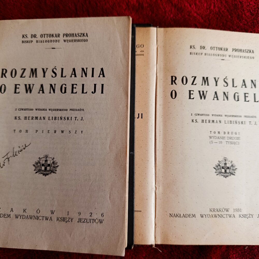 Ks. Dr Ottokar Prohaszka, "Rozmyślania o Ewangelji" [1926] (2)