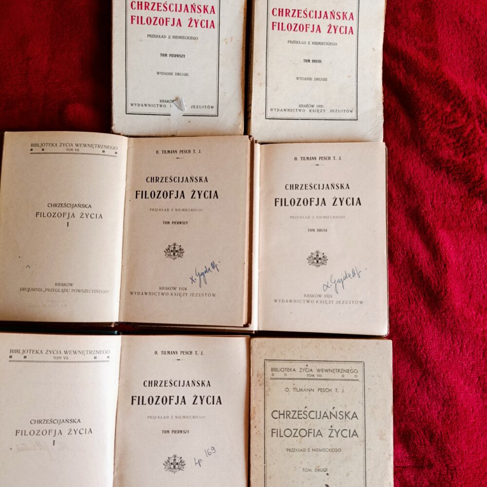 O. Tilmann Pesch T. J., "Chrześcijańska filozofia życia" (2 t.) [1931]