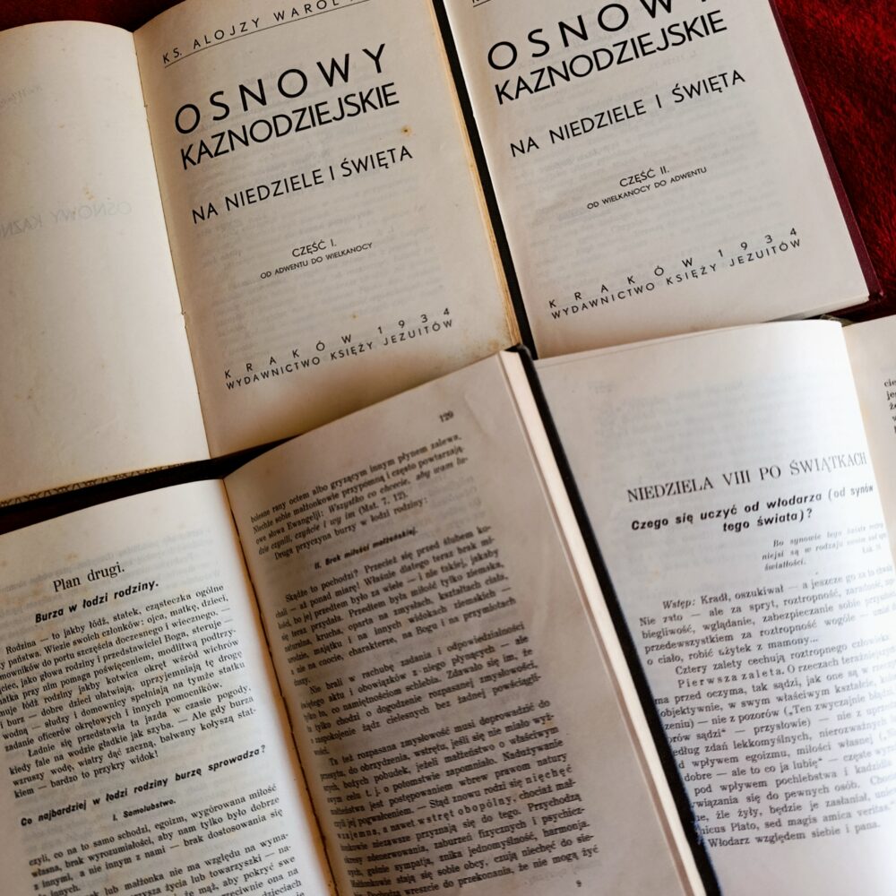 Ks. Alojzy Warol T. J., "Osnowy kaznodziejskie na niedziele i święta (2 t.) [1934]
