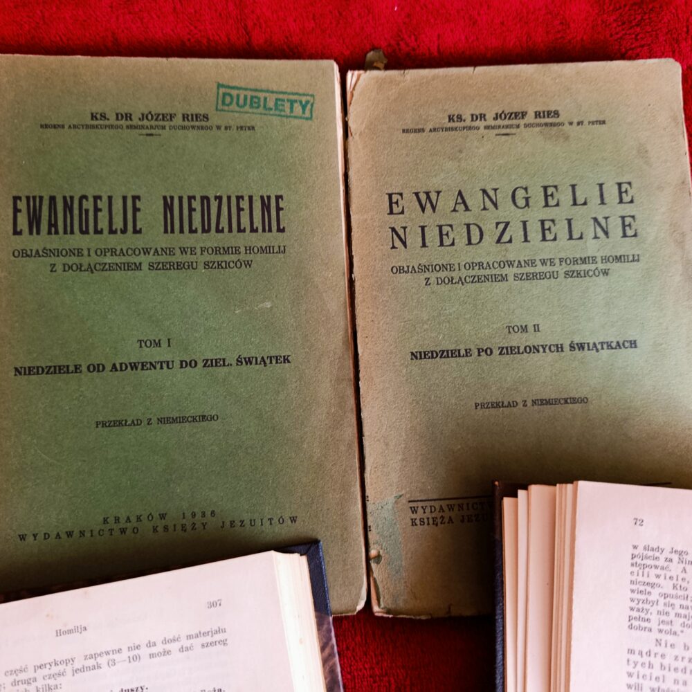 Ks. Dr Józef Reis, "Ewangelje niedzielne objaśnione i opracowane we formie homilij z dołączeniem szeregu szkiców" (2 t.) [1936]
