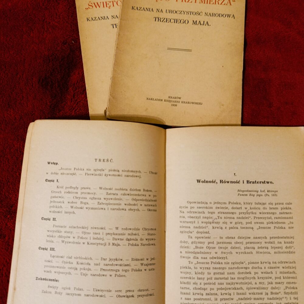 Ks. Władysław Staich, "'Święto Przymierza'. Kazania na Uroczystość Narodową Trzeciego Maja" [1926]