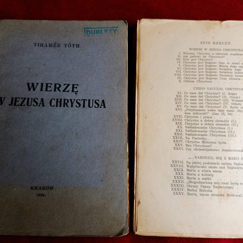 Tihamer Toth, "Wierzę w Jezusa Chrystusa" [1934]