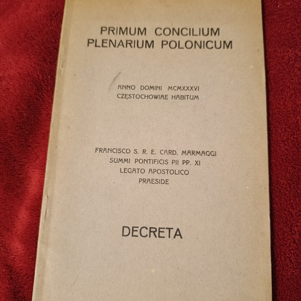 Primum Concilium Plenarium Polonicum. Decreta [1937] (2)