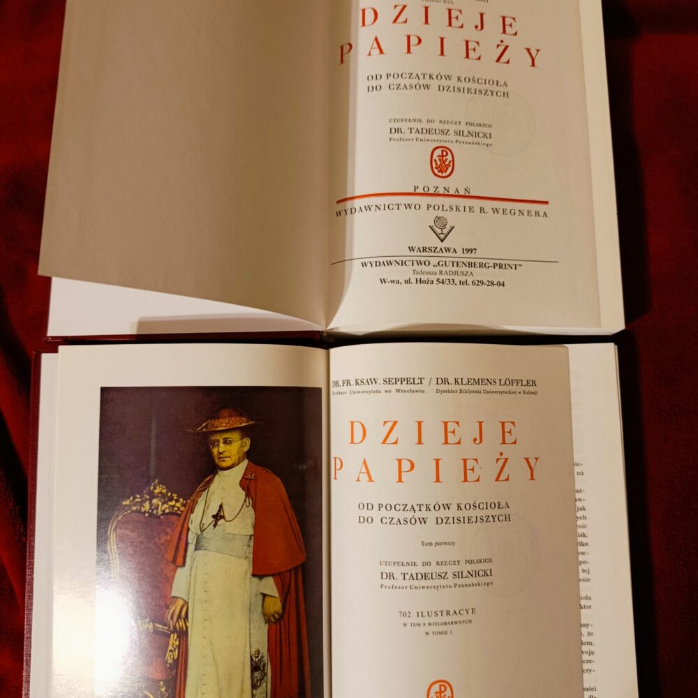 Dr. Fr. Ksaw. Seppelt, dr. Klemens Löffler, ks. prof. Zygmunt Zieliński, "Dzieje papieży od początków Kościoła do czasów dzisiejszych" [1936-1997]