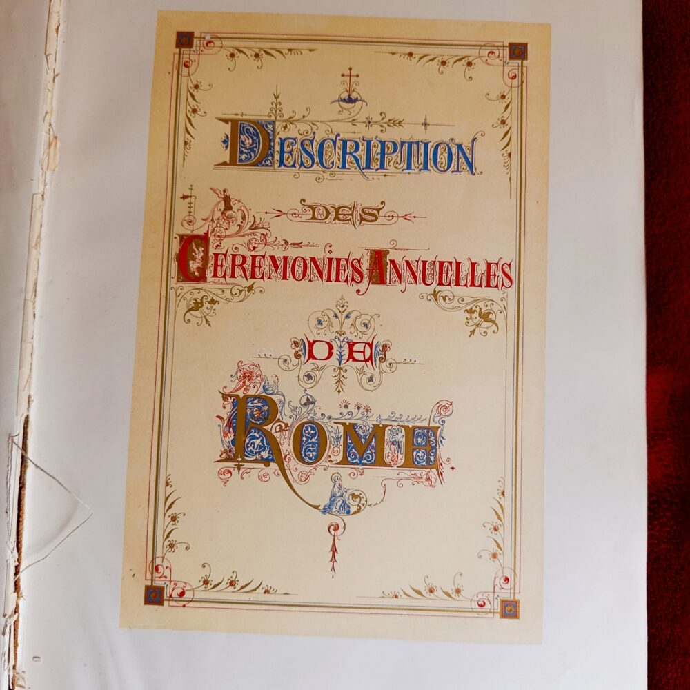 Honore Fisquet, "Cérémonies pontificales. Histoire liturgique et descriptive des chapelles papales tenues pendant l'année dans les diverses églises de Rome" [= Victor Frond (ed.), "Actes et histoire du Concile Oecuménique de Rome 1869", t. III]